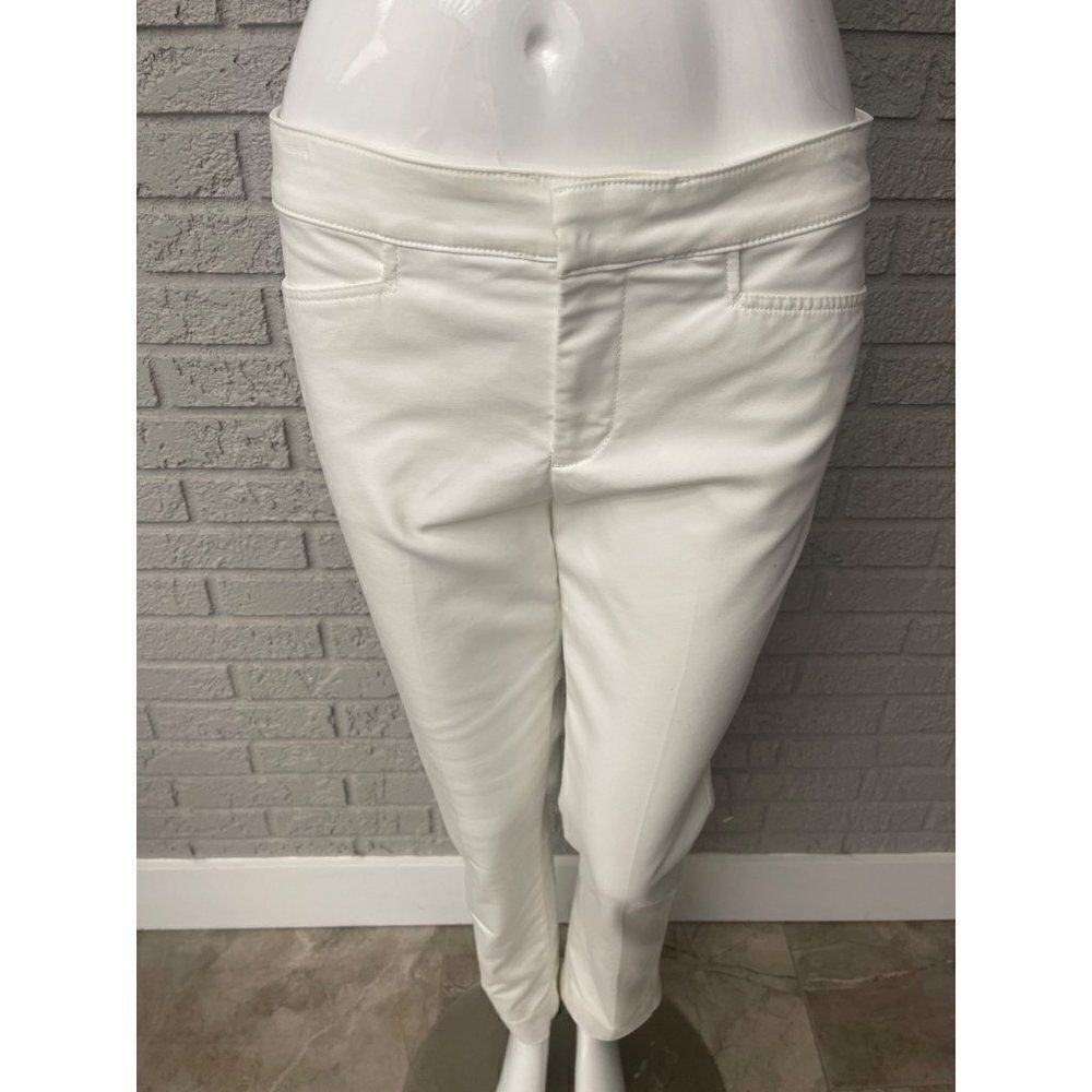 Chaps White Ankle Length Pant Size 6